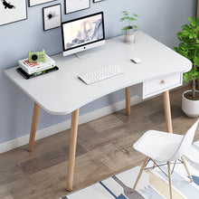 Load image into Gallery viewer, Nordic Warm White Bedroom Student Study Notebook Desk Office Furniture