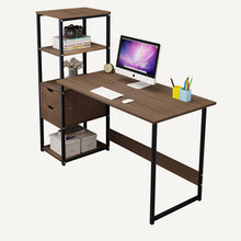 Load image into Gallery viewer, Computer desk student writing desk with bookshelf study desk