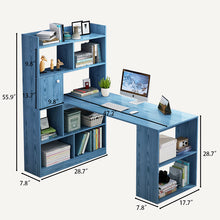 Load image into Gallery viewer, Premium Wooden Student Writing Desk With Collection Bookshelf