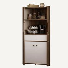 Load image into Gallery viewer, Triangular Collection Corner Storage Floor Cabinet,Black Oak
