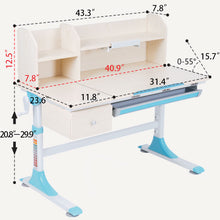 Load image into Gallery viewer, Children Lifting Desk with Tiltable Tabletop and Pull-Out Drawer
