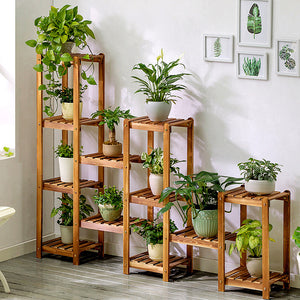 63 Inch Indoor And Outdoor Pine Combination decoration Plant Stand